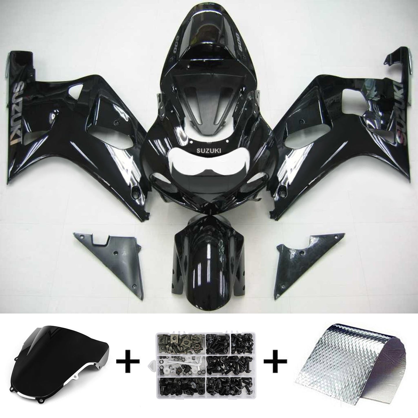 2001-2003 Suzuki GSXR600 K1 Injection Fairing Kit Bodywork Plastic ABS #106 Amotopart