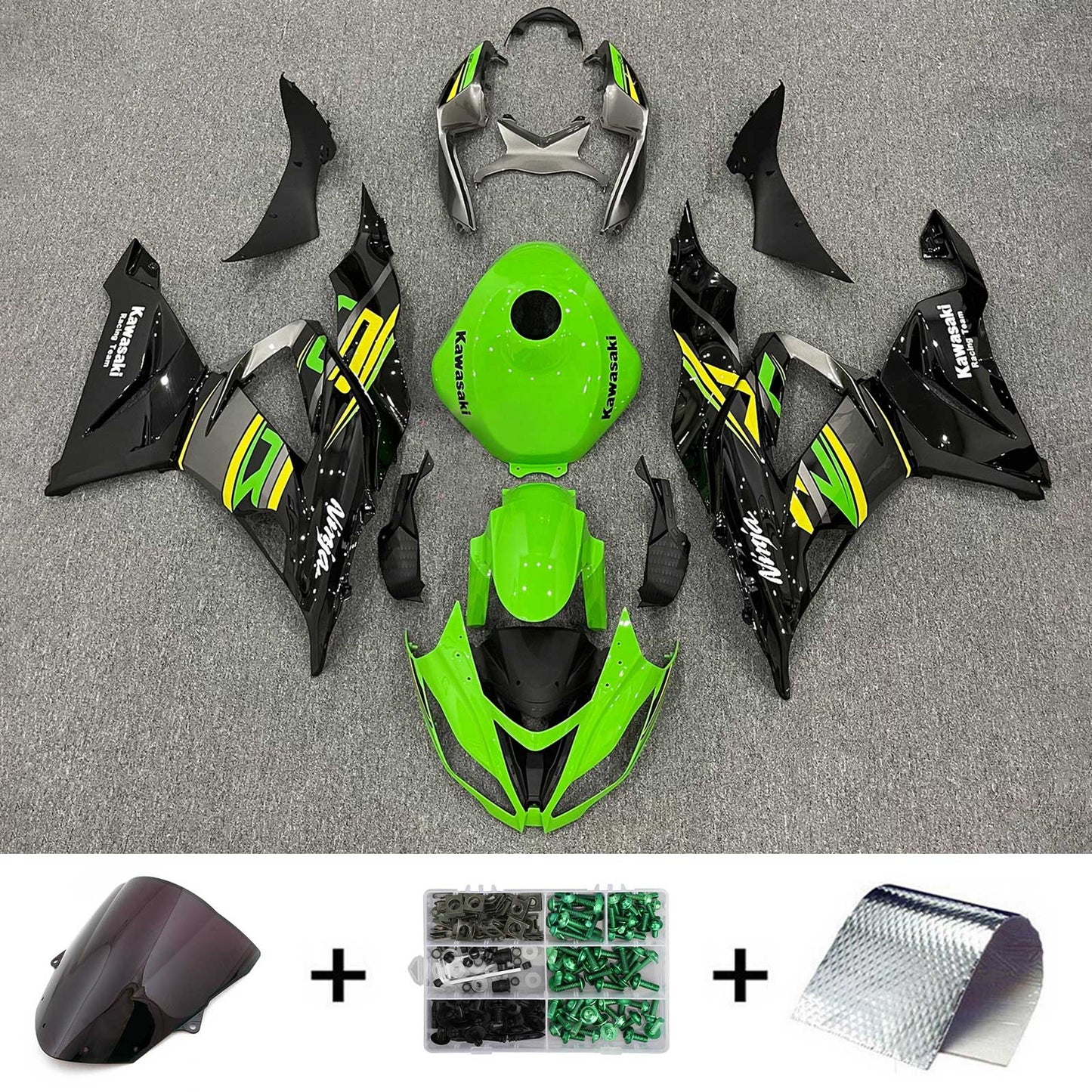 2013-2018 Kawasaki ZX6R 636 Injection Fairing Kit Bodywork Plastic ABS#122