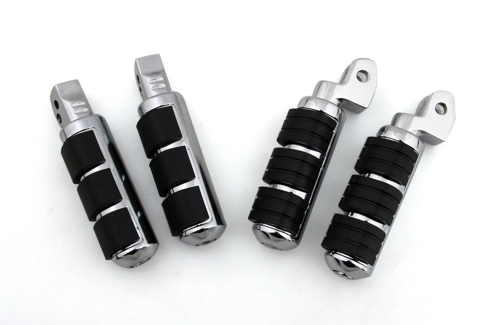 Front & Rear Foot Pegs For Yamaha V-Star 650 1100 V-Max Virago 750 Virago 1100