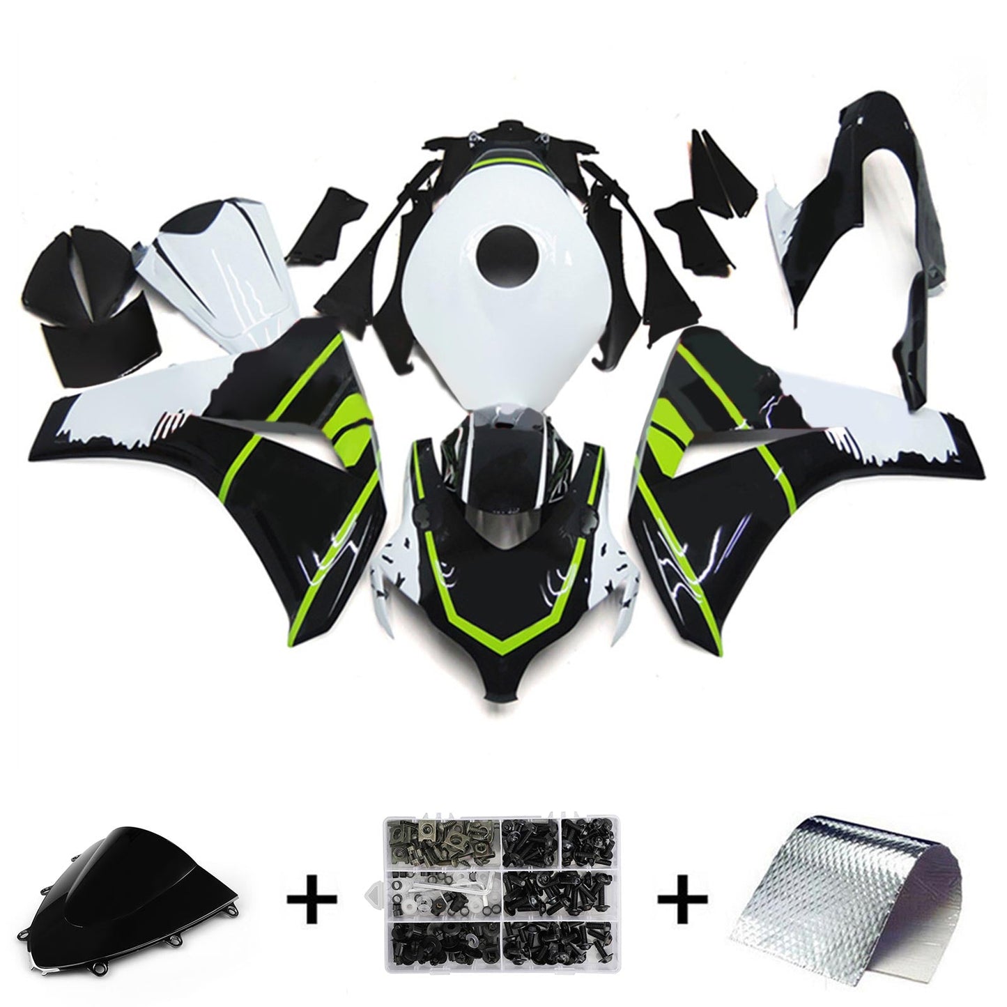 2008-2011 Honda CBR1000RR Injection Fairing Kit Bodywork Plastic ABS#189