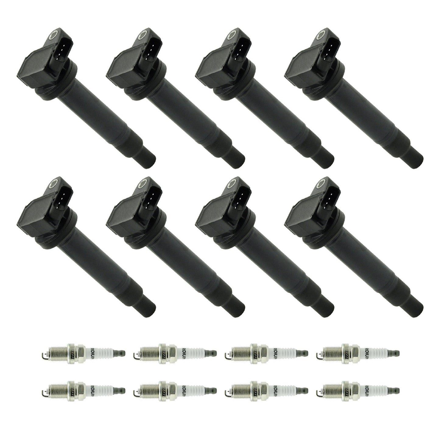 Lexus LX470 1998-2007 Toyota Land Cruiser 4.7L 8PCS Ignition Coil+Spark Plug UF230 90080-91180 90919-02249