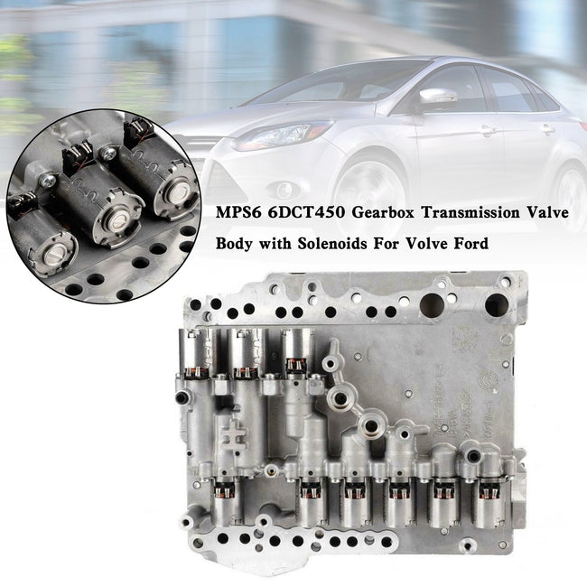 MPS6 6DCT450 Ford C-COUPE S-Max C-MAX Escape Focus Fusion 2.0L Gearbox Transmission Valve Body with Solenoids