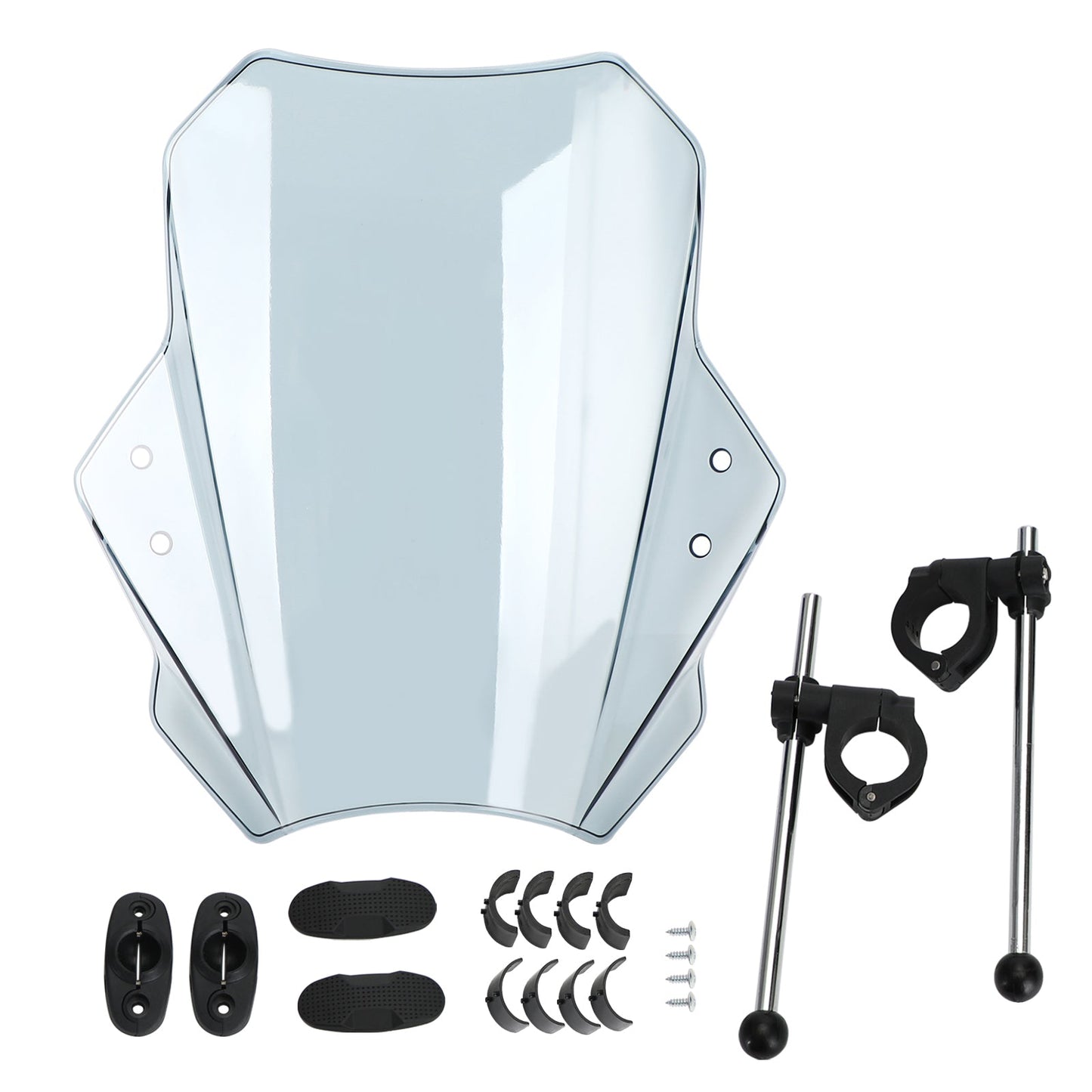 22MM 25MM 28MM Handlebar Motorcycle Adjustable Wind Screen Windshield Universal