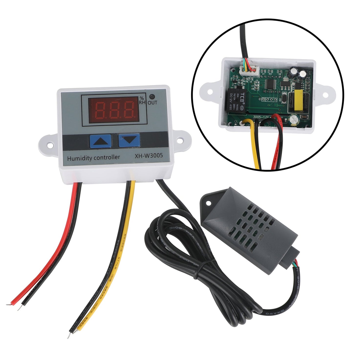 XH-W3005 Dc 12V 120W Led Digital Humidity Controller Hygrometer Switch Sensor