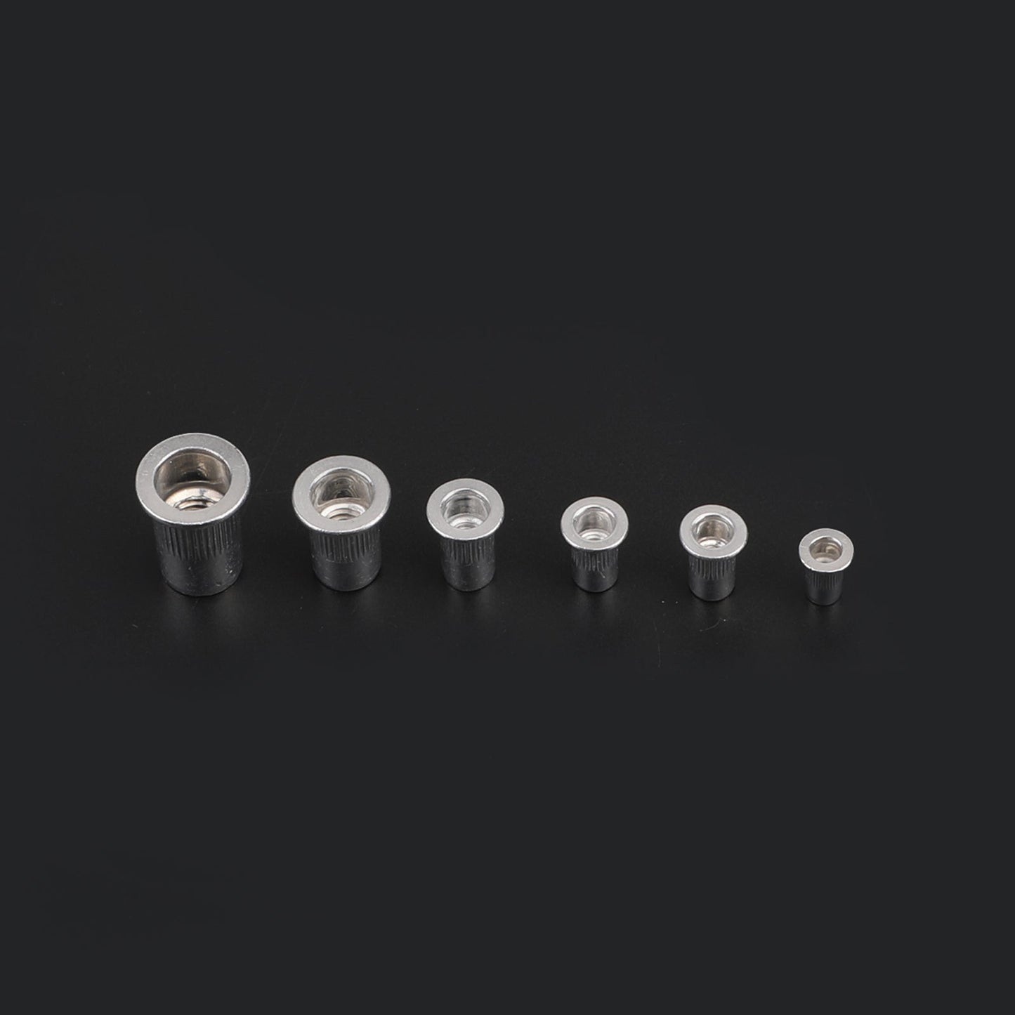150PCS M3-M10 Flat Head Rivet Nut Threaded Rivetnut Insert Nut Sorting W/Box