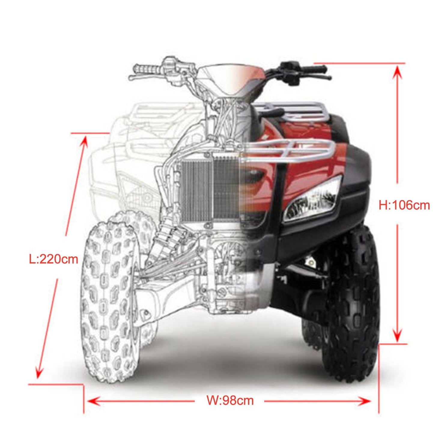 Waterproof ATV Cover XXL