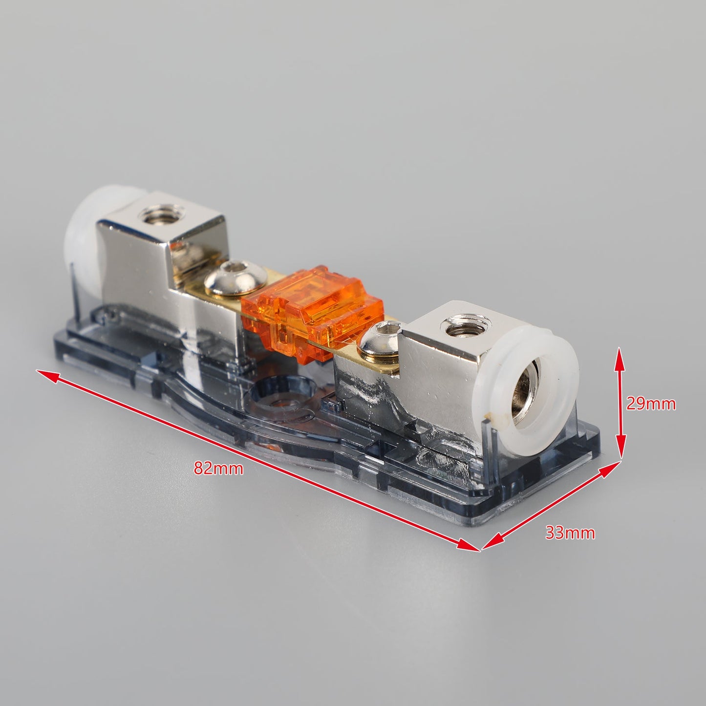 Car Audio 60AMP Inline Mini ANL Fuse Holder Block 4/8 GA IN 4/8 GA OUT with Fuse