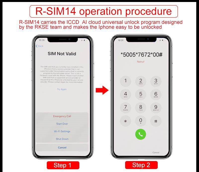 R-SIM14 Nano Unlock RSIM Card Fit for iPhone 11 Pro XS MAX XR 8 IOS 15