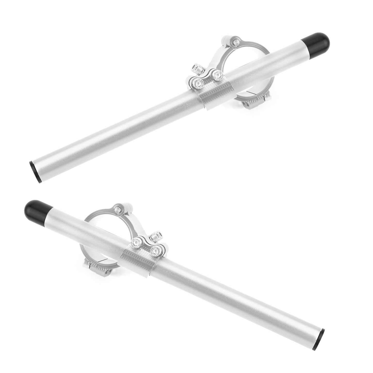 Universal Adjustable Rotatable CNC Billet Clip Ons Fork Tube Handlebar Kit 45mm