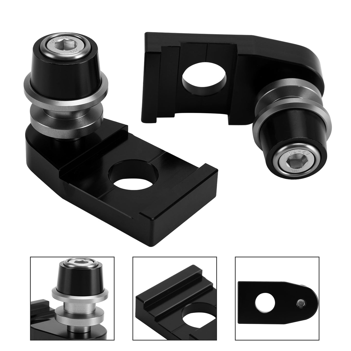 CNC Chain Adjuster Block With Stand Spool For YAMAHA TENERE 700/XTZ700 2019-2021