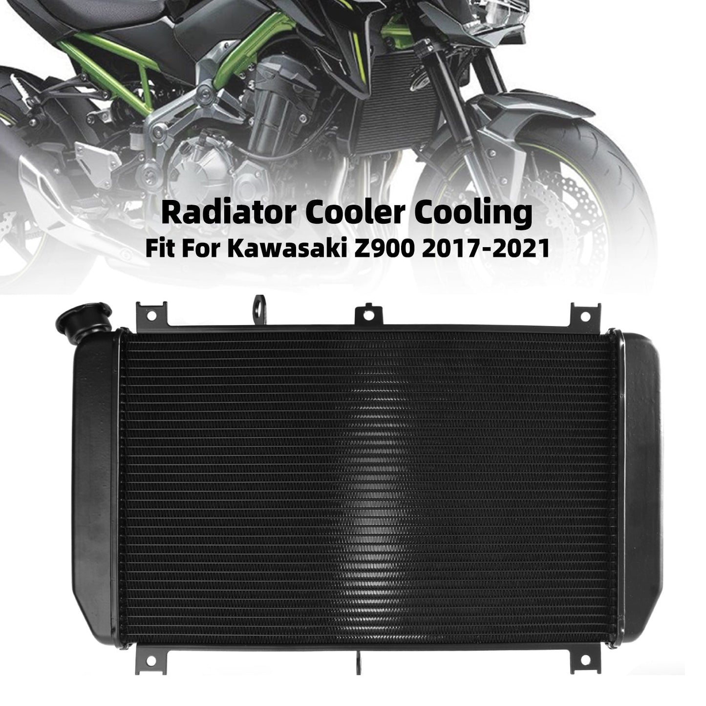 2017-2021 Motorcycle Kawasaki Z900 Aluminum Radiator Cooler Cooling