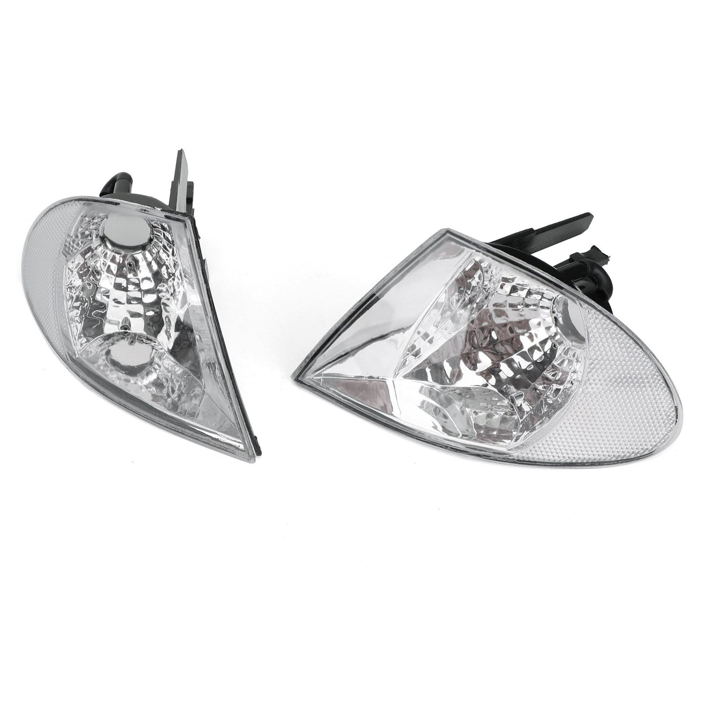 Pair Front Indicator Turn Signal Corner Clear Lights For BMW3 Series E46 98-01