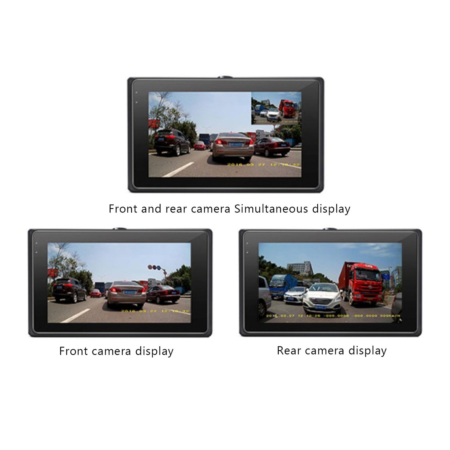 3" 140鎺?Waterproof Dual Action Camera Video Recorder DVR for Motorcycle IP68