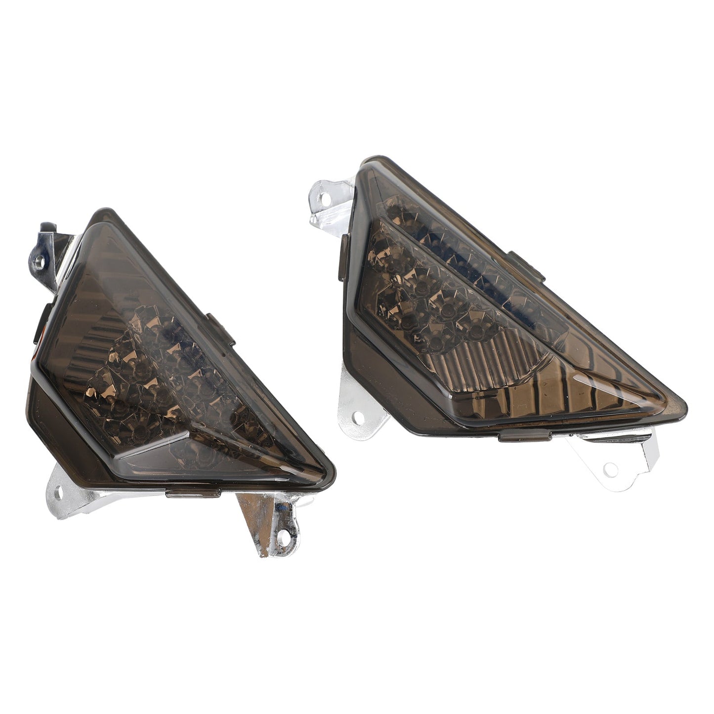 LED Front Turn Signal Light For KAWASAKI NINJA 250 300 400 650 1000 ZX6R Smoke