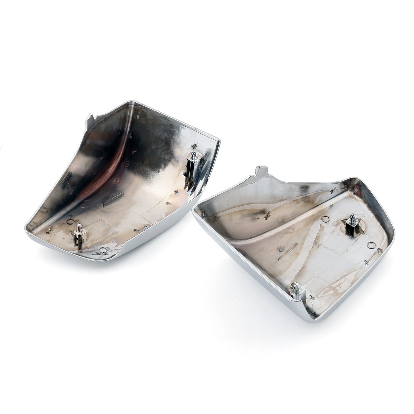 Plastic Side Battery Covers for Honda Shadow ACE VT400 VT750 VT750C (98-03) Chrome