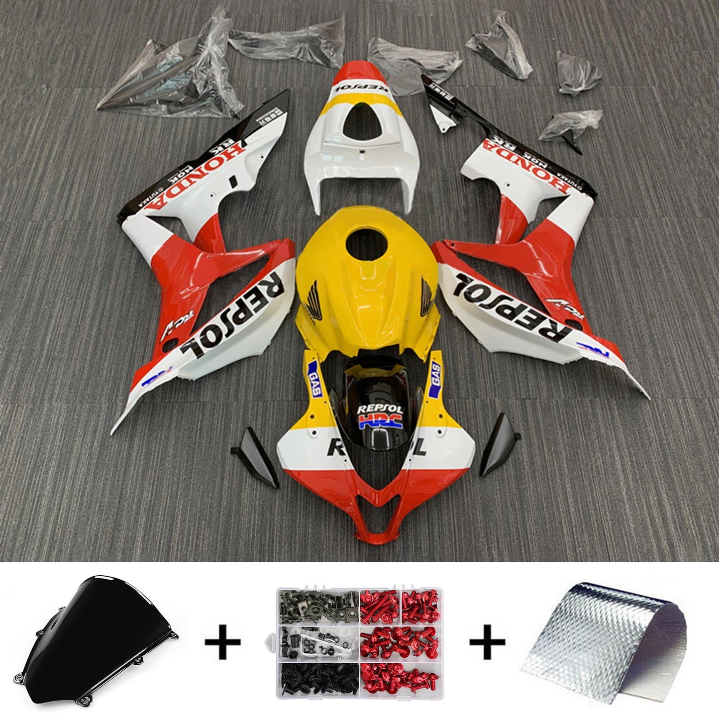 2007-2008 Honda CBR600RR F5 Injection Fairing Kit Bodywork Plastic ABS#188