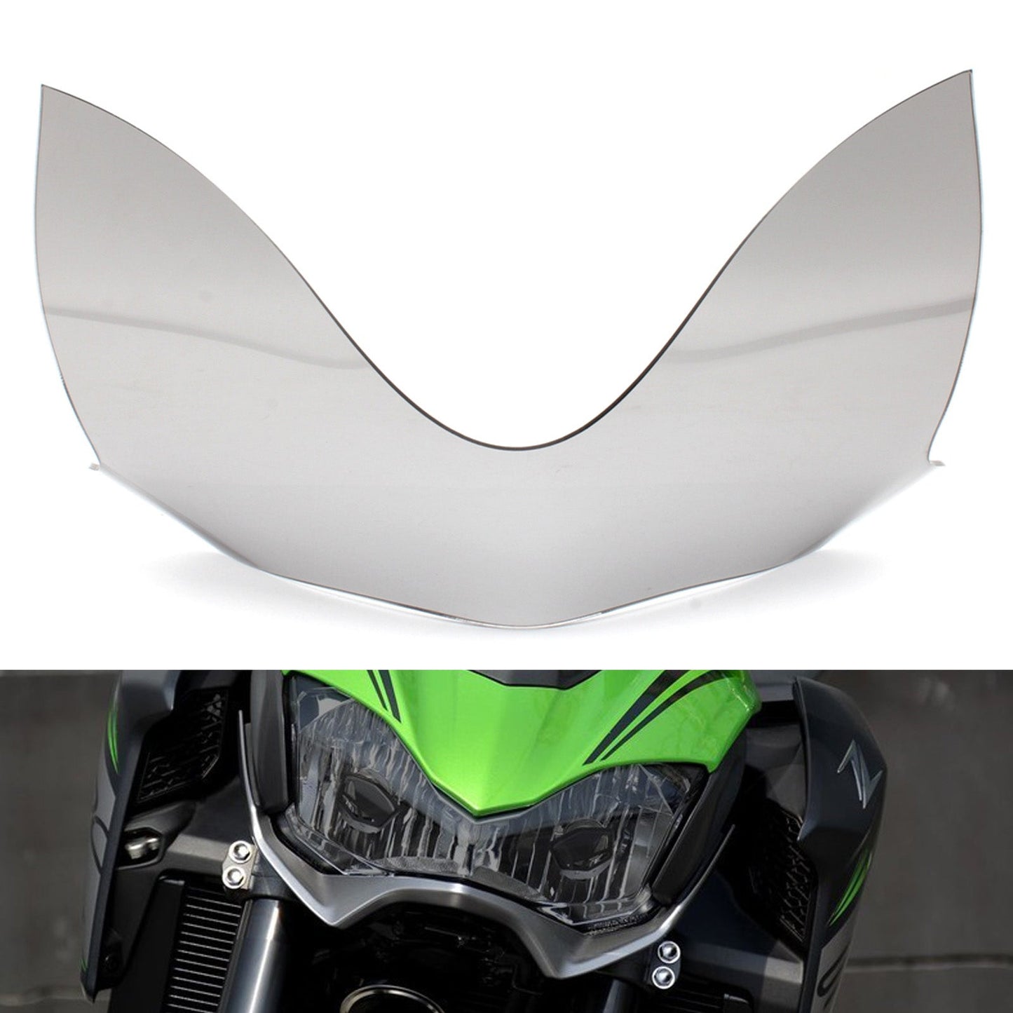 Front Headlight Lens Lamp Protection Cover Clear Fit For Kawasaki Z900 2017-2019