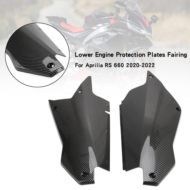 Aprilia RS 660 2020-2022 Carbon Engine Lower Belly Pan Panels Guard Fairing