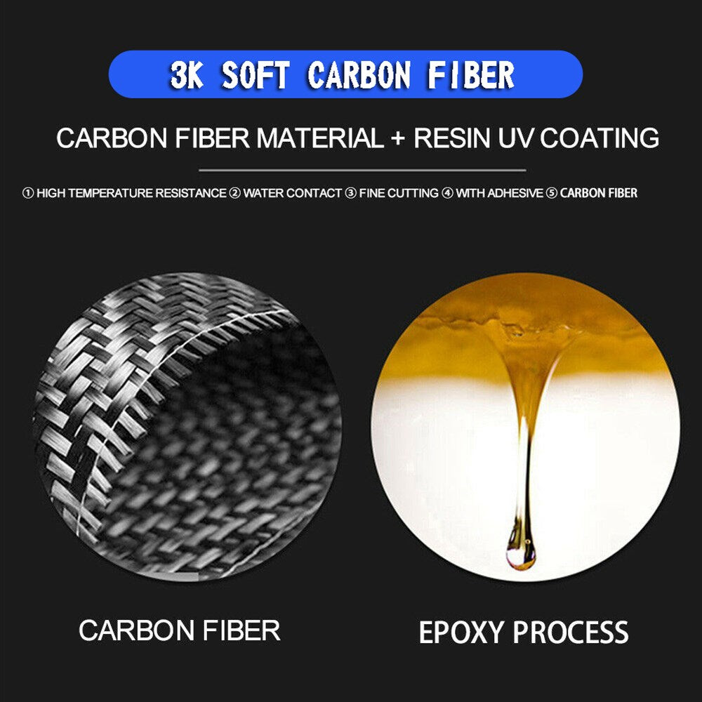 3Pcs Carbon Fiber Reading Light Panel Cover Trim For Nissan 350Z 2003-2009