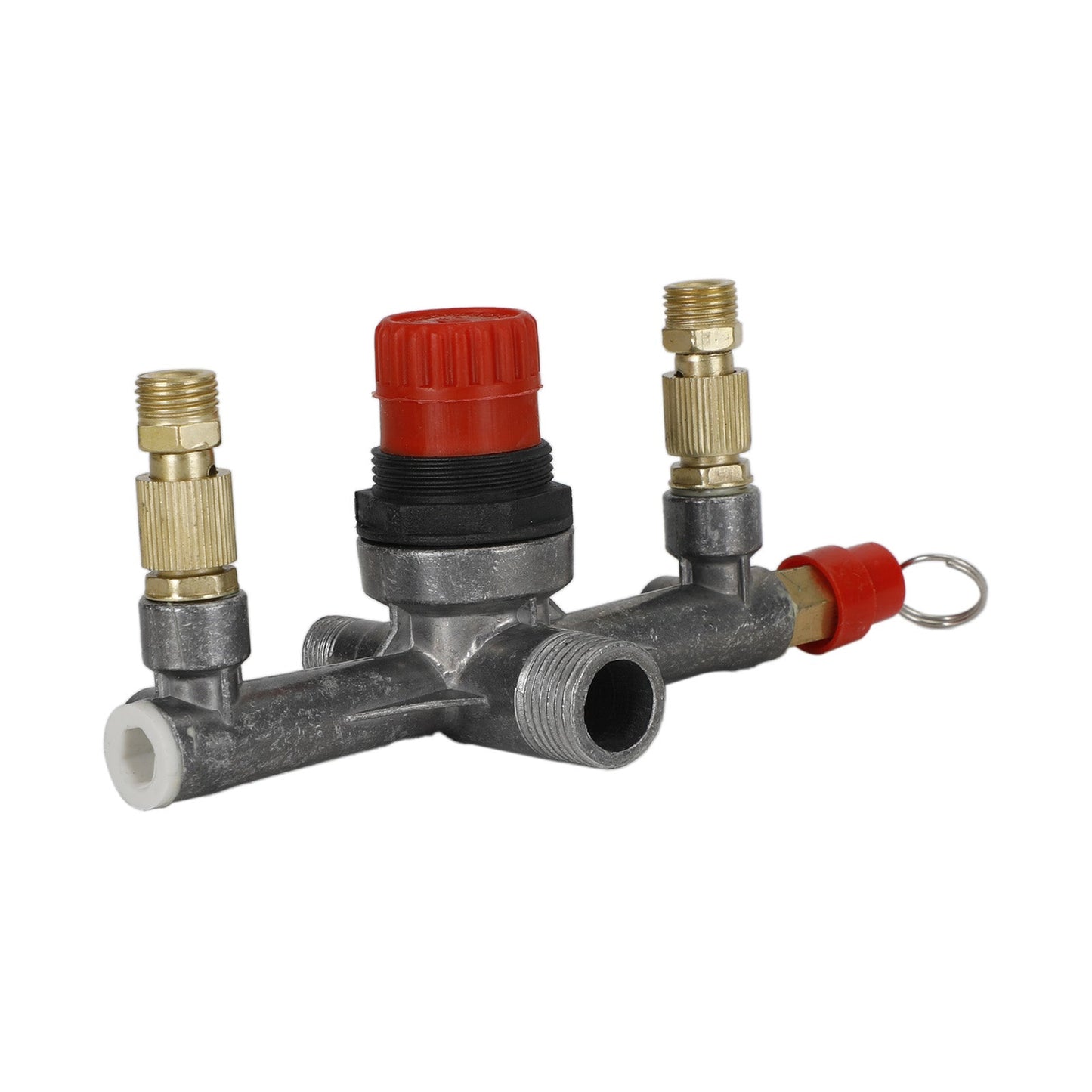 Air Compressor Pressure Control Switch Valve Manifold Regulator Gauge Fit Part