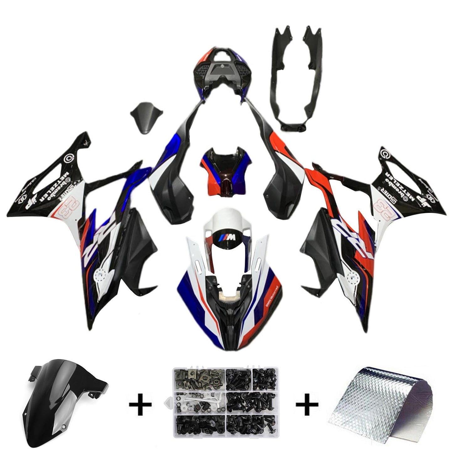 2019-2022 BMW M1000RR S1000RR Fairing Kit Bodywork Plastic ABS