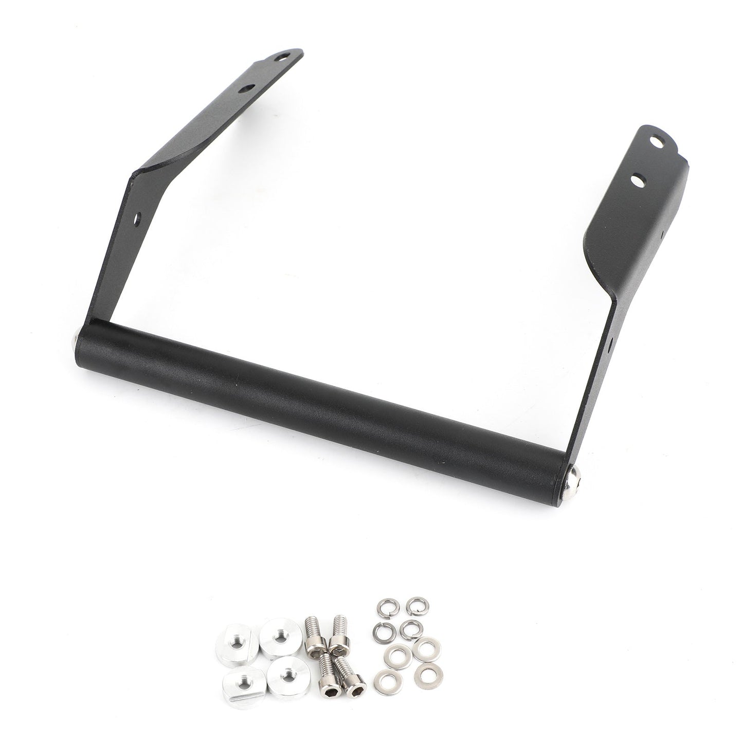 Black GPS Phone Bracket Holder Rod Fit for Kawaski Versys 1000 KLZ1000 2019 2020