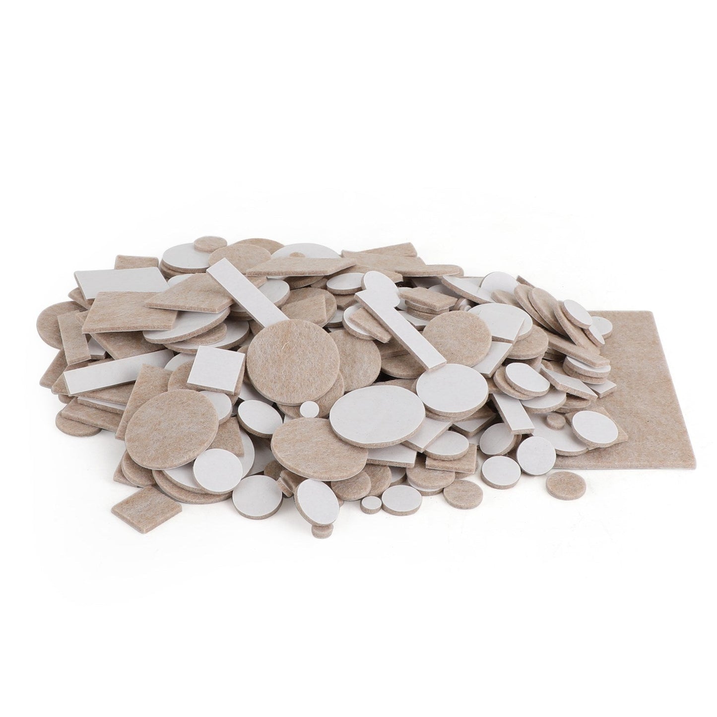 357 Piece Self-Stick Furniture Felt Pads for Hard Surfaces Brown