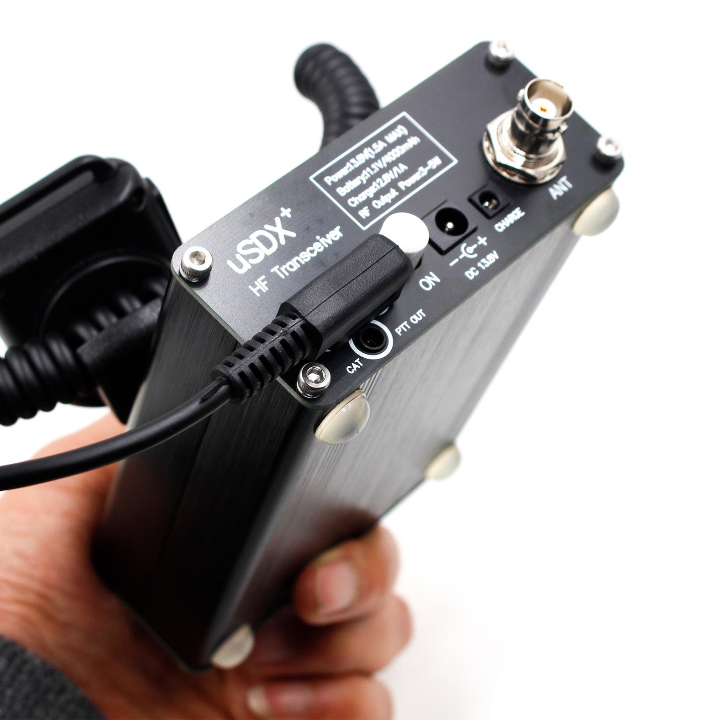 Usdr usdx+ Plus Transceiver All Mode 8 Band HF Ham Radio w/Power Adapter EU Plug