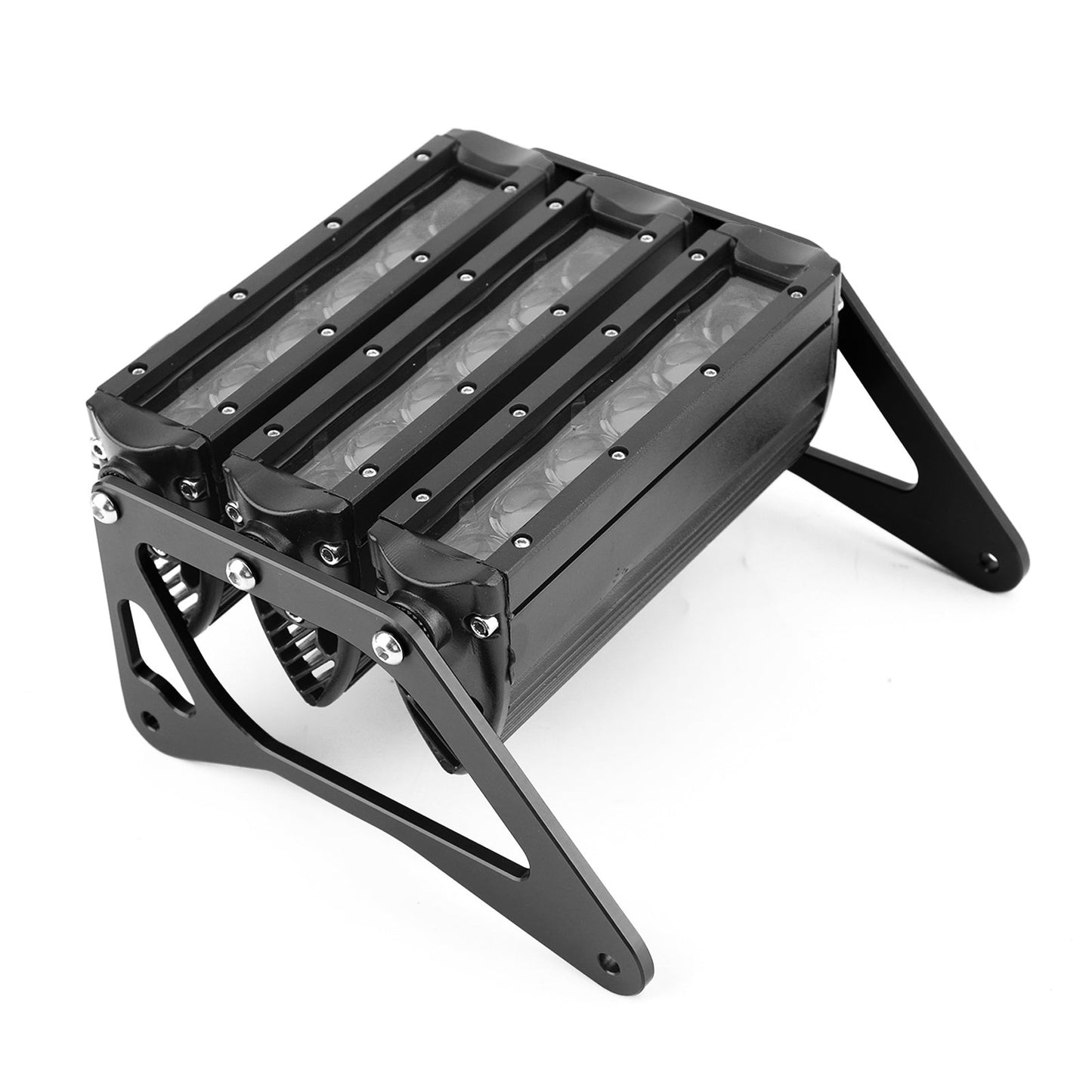 3Row LED Motorcycle Headlight White Light Fit for Honda Grom 125 MSX SF 13-19 BK