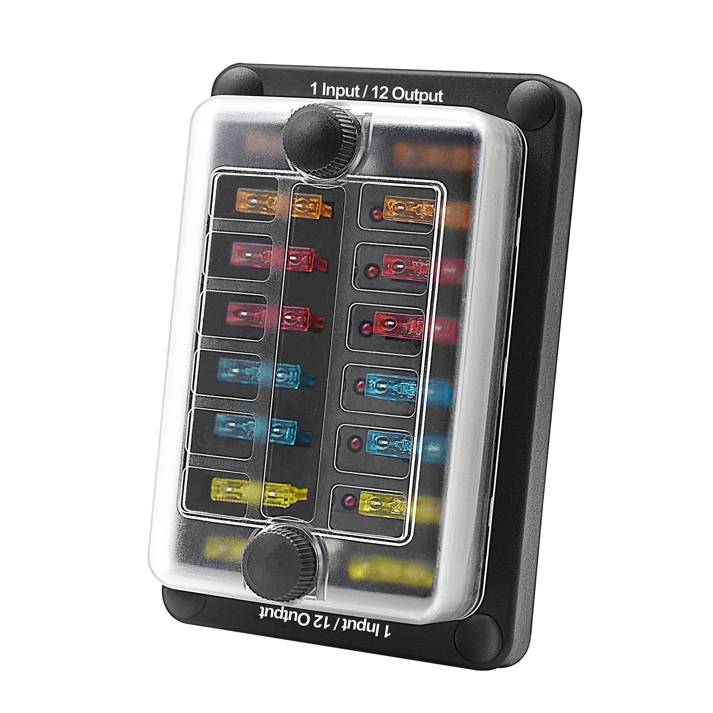 6-Way One in Six out Blade Fuse Box Block Holder ATO ATC for Car Marine Boat RV