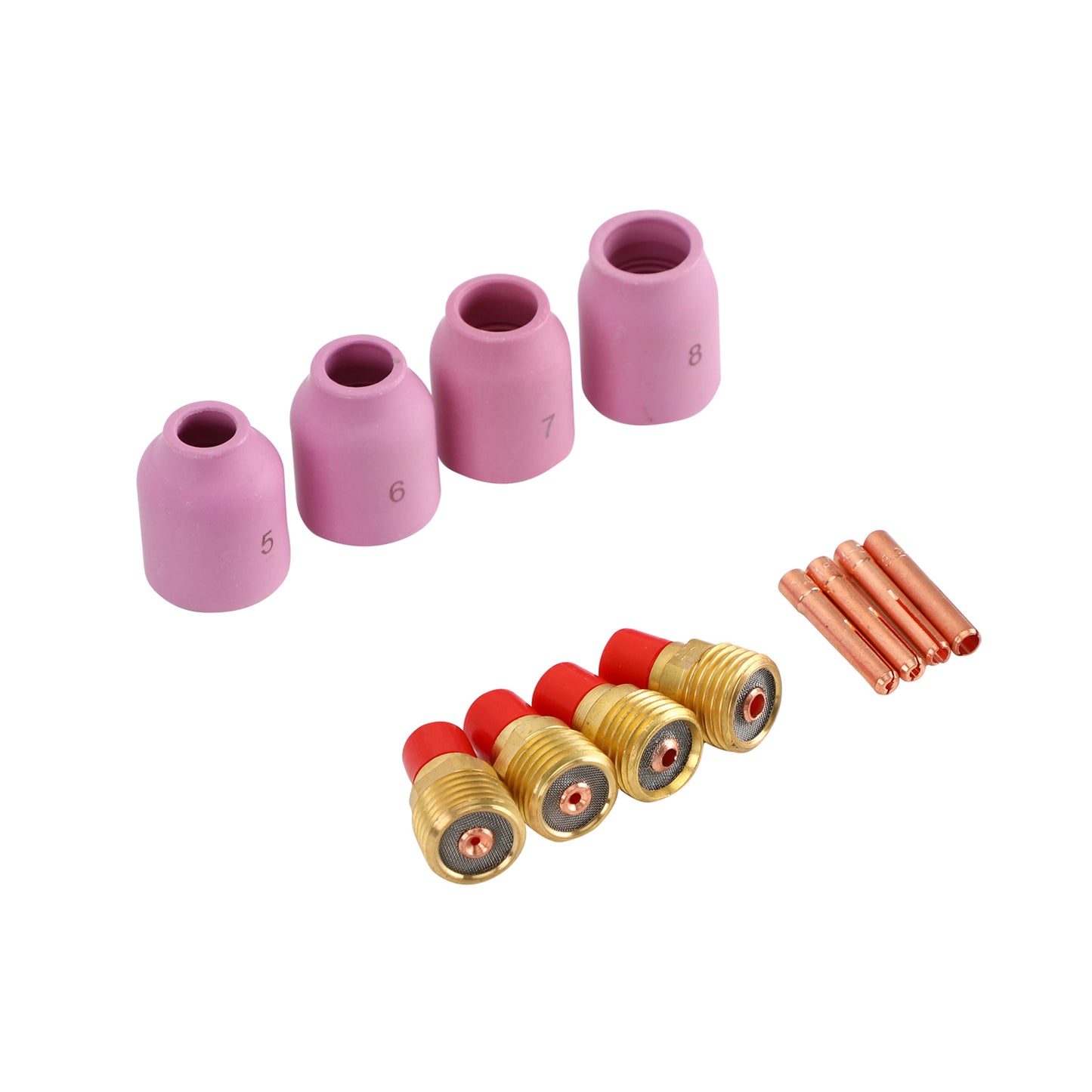 Tig Welding Gas Lens Kit For 9 And 20 Torches With Collets 12Pcs