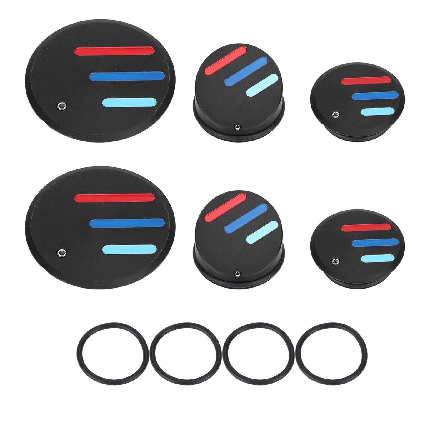 CNC Frame End Caps Blanking Plugs For BMW R1200 R1250 GS LC + Adventure 2013+
