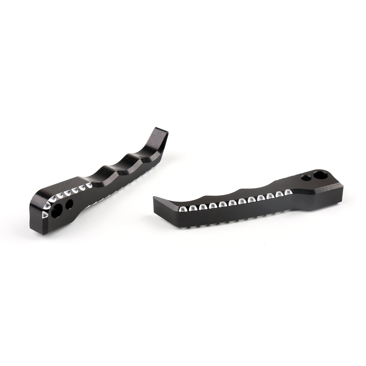 Front + Rear Footrest Foot pegs For Suzuki GSXR 1300 Hayabusa 2008-2015 Black