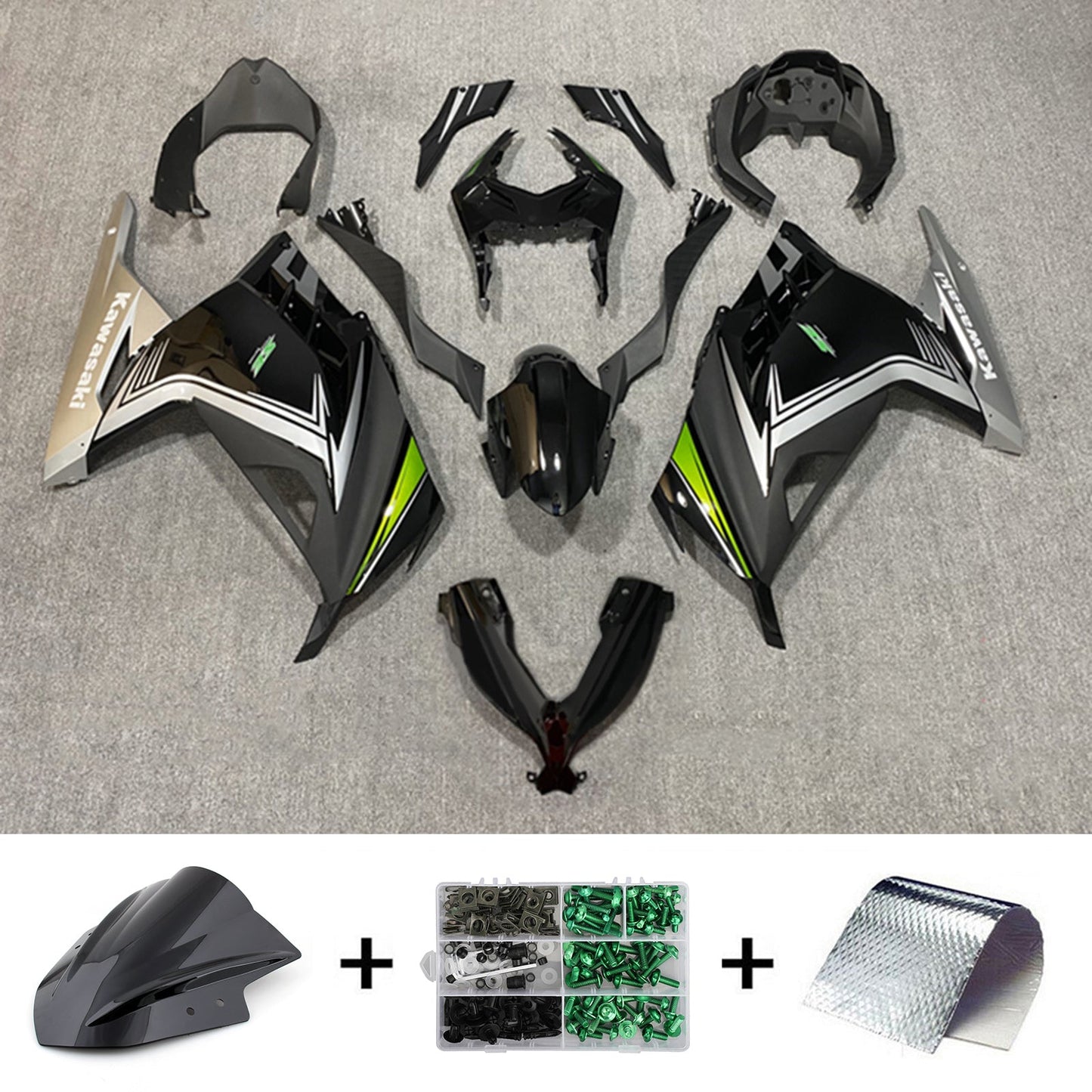 2013-2024 Kawasaki EX300/Ninja300 Injection Fairing Kit Bodywork Plastic ABS#161