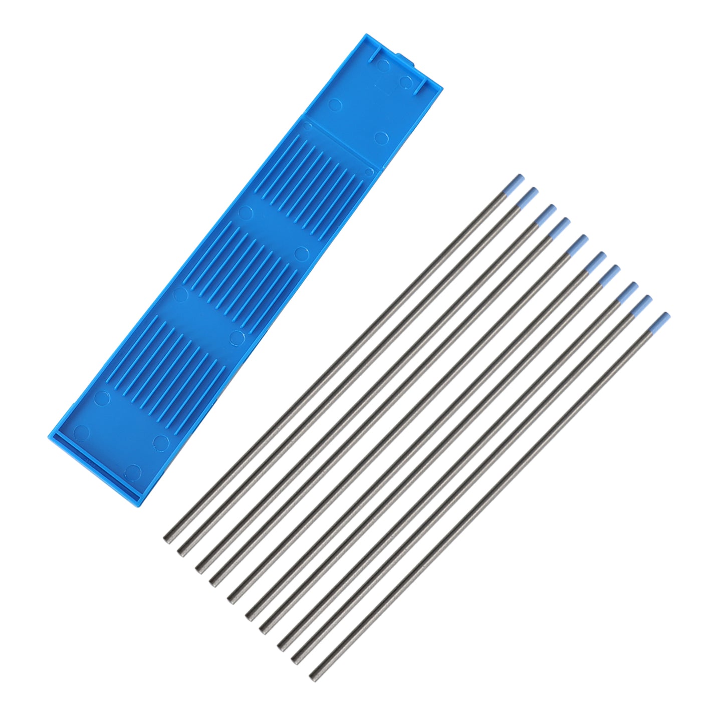 10Pcs 2% Lanthanated Blue Tig Welding Tungsten Electrode 1.0/1.6/2.4/3.2X175mm