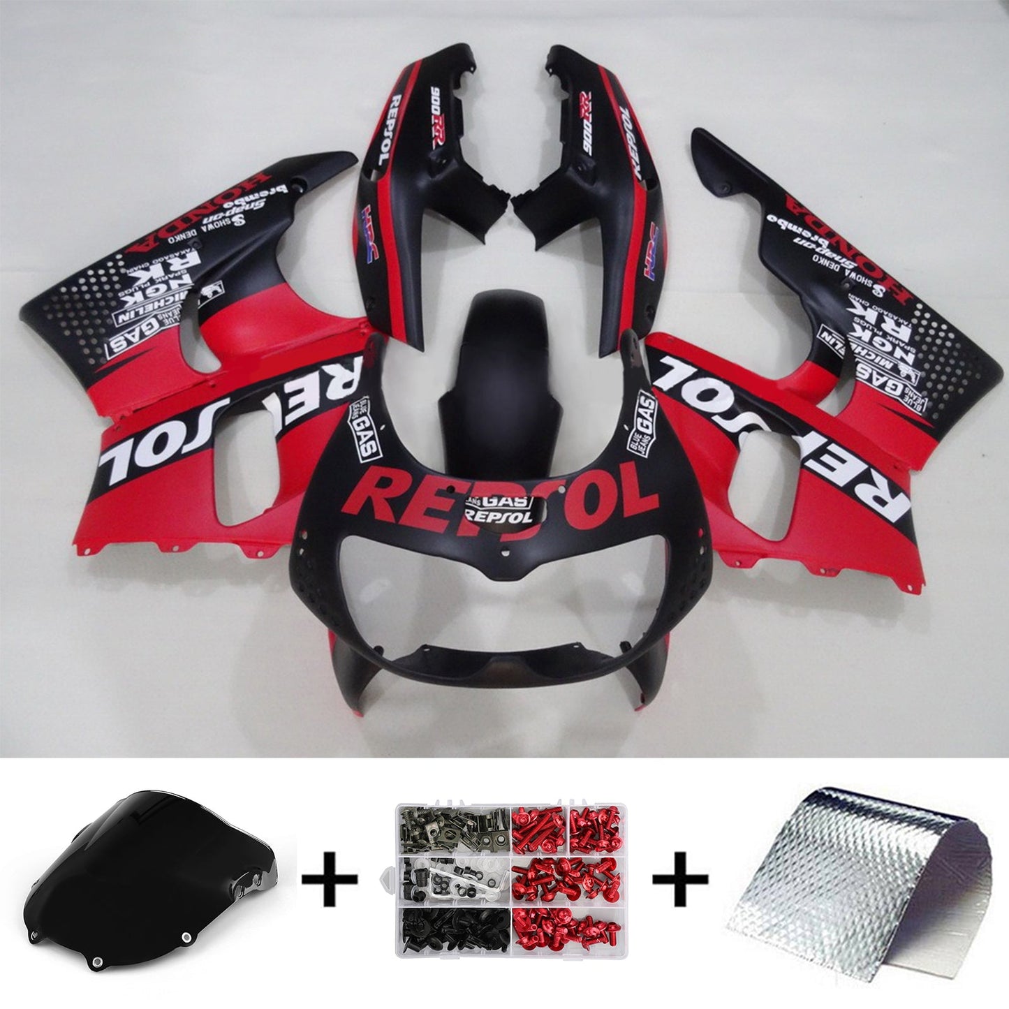 1994-1995 Honda CBR900RR 893 Amotopart Injection Fairing Kit Bodywork Plastic ABS #113