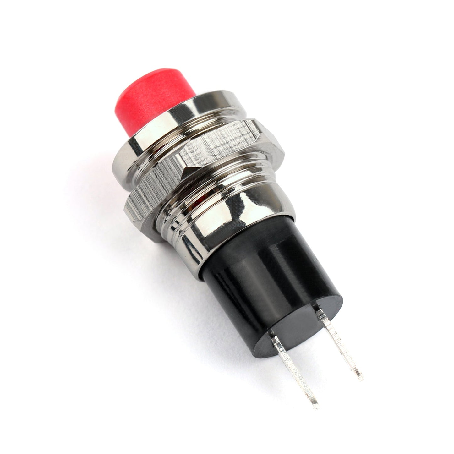 New Mini Push Button SPST Momentary N/O OFF-ON Switch 10mm R/B For Car/Boat