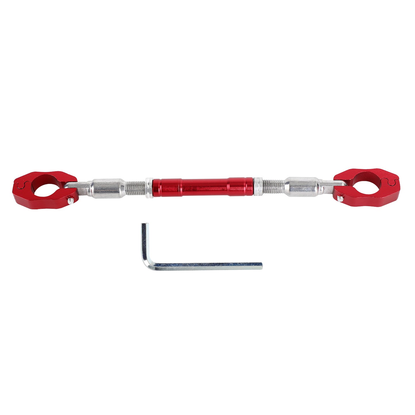 Motorcycle Cnc Cross Bar Adjustable Handlebar Universal Clamp Balance Lever Silver