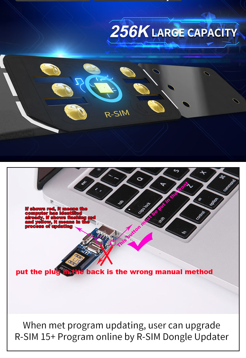 R-SIM15+ Nano Unlock RSIM Card Fit for iPhone 13 12 mini 12 Pro XS MAX 8 IOS 15