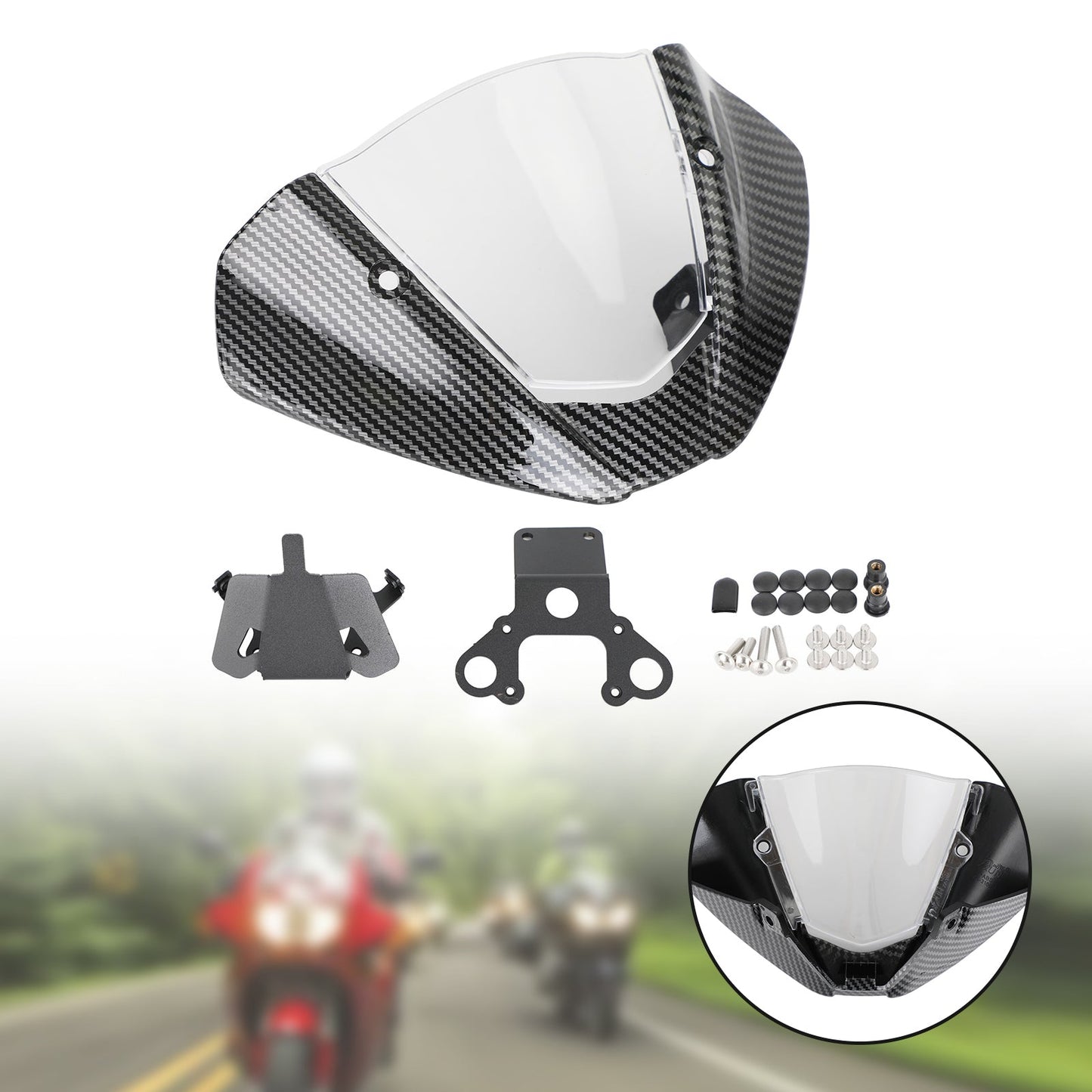Windshield WindScreen fit for DUCATI Monster 937 / 950 2021-2022 Carbon
