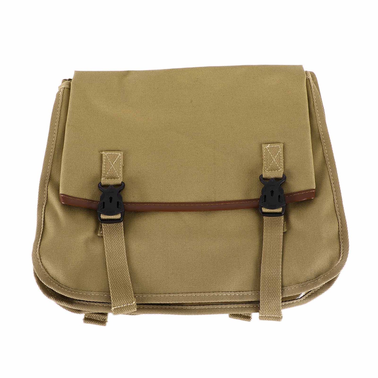 Waterproof Motorcycle Saddle Bag Black Universal Riding Canvas Travel Bag