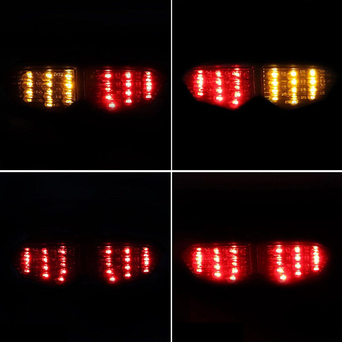 Integrated LED TailLight Turn Signals for Yamaha YZF R6 03-05 YZF R6S Smoke