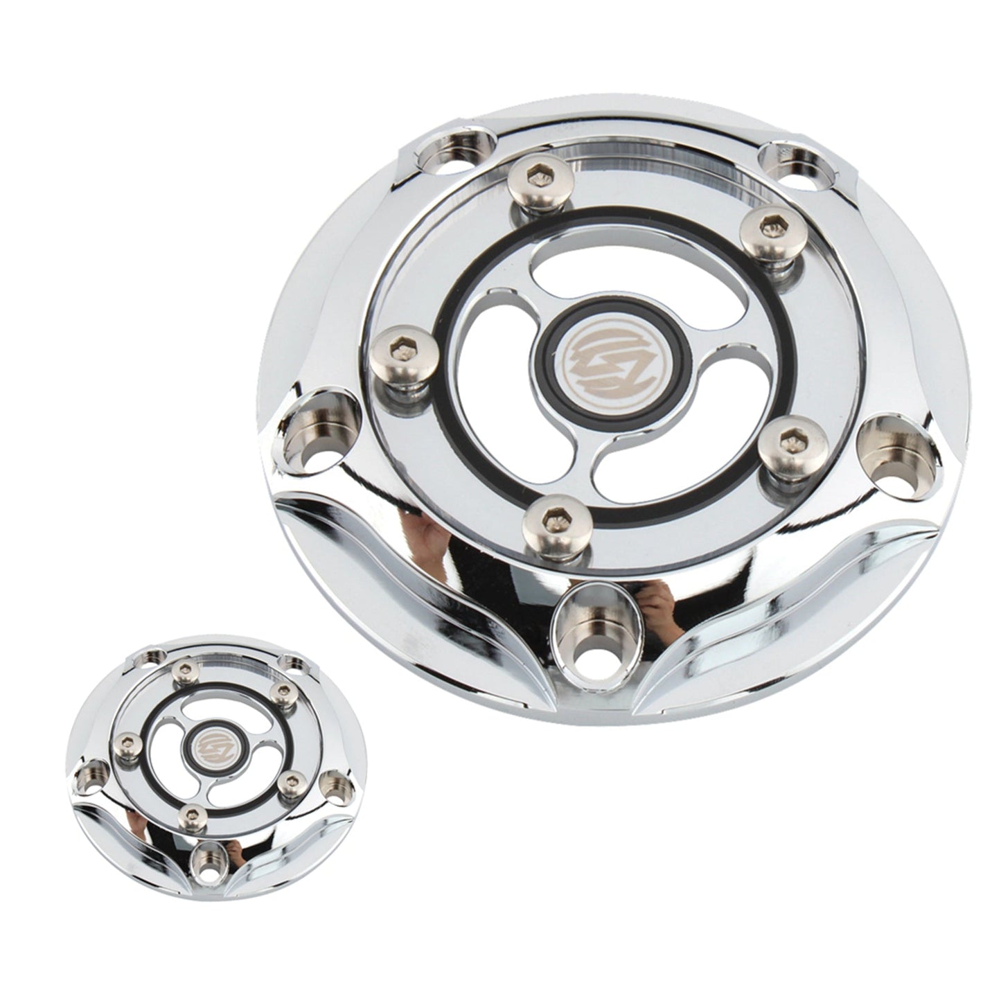 Engine Protector Crank Case Stator Cover Black Fit For Road King Fat Glide 1584