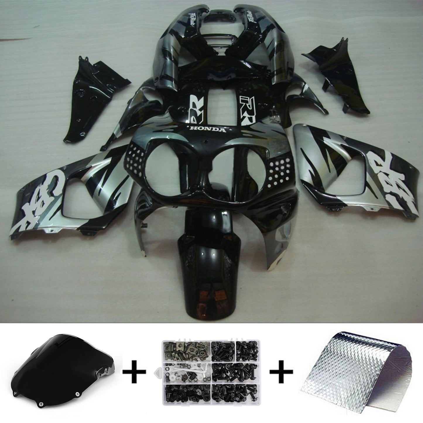 1992-1993 Honda CBR900RR 893 Amotopart Injection Fairing Kit Bodywork Plastic ABS #103