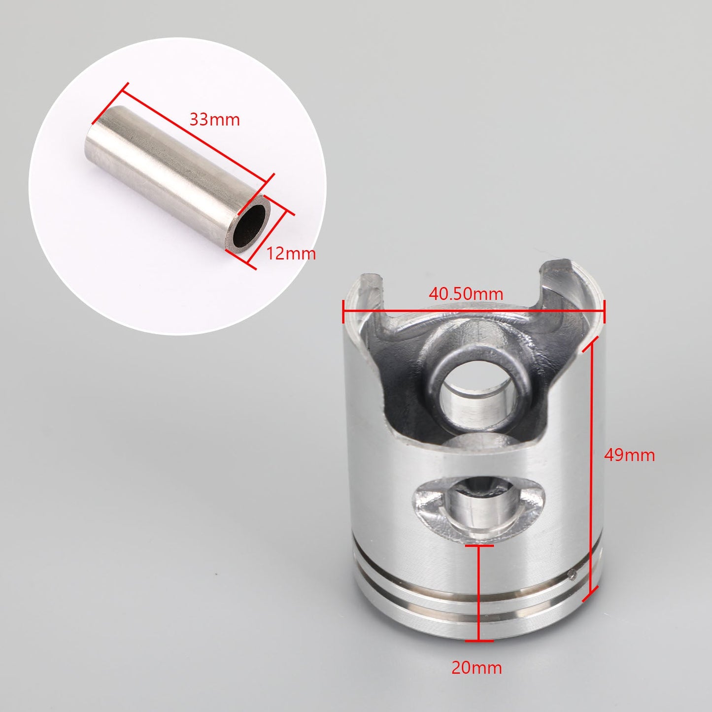 Piston Ring Pin Clip Kit Std 40Mm For Honda Live Dio Zx50 Topic Ww50 Lead Nh50