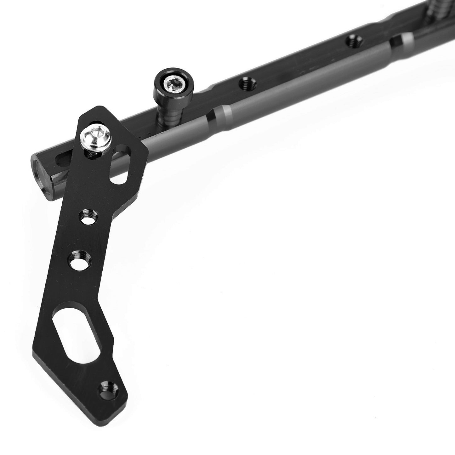 Cnc Adjustable Balance Cross Handle Bar Aluminum Lever Black Fits For Motor