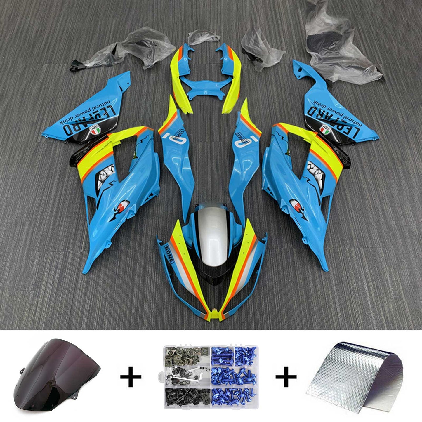 2013-2018 Kawasaki ZX6R 636 Injection Fairing Kit Bodywork Plastic ABS#124
