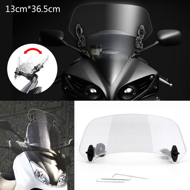 Universal Windshield Windscreen For motorcycles with windshield top width more than 26CM Clear