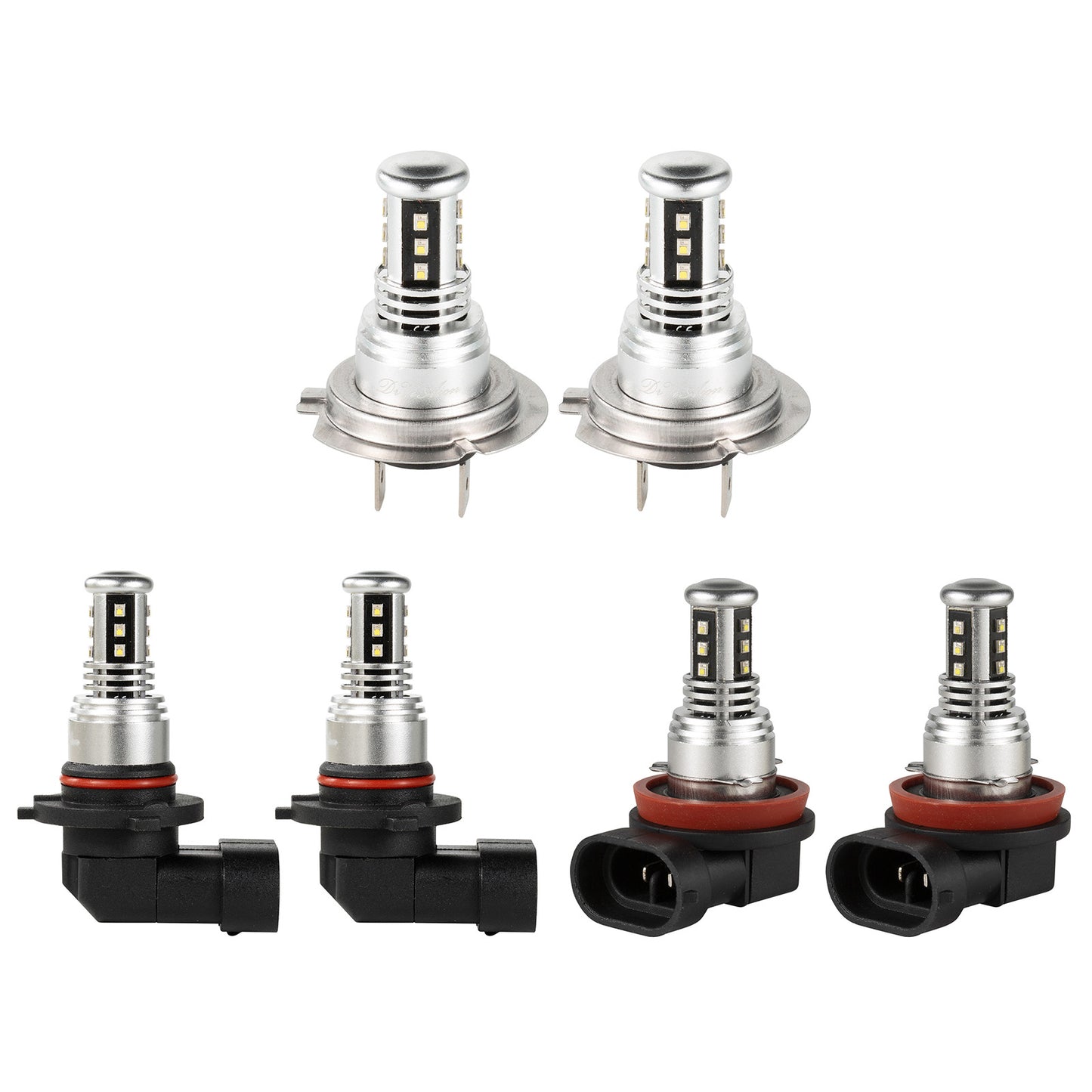 LED Headlight 6000K 2000W 300000LM Low Beam bulbs High Power
