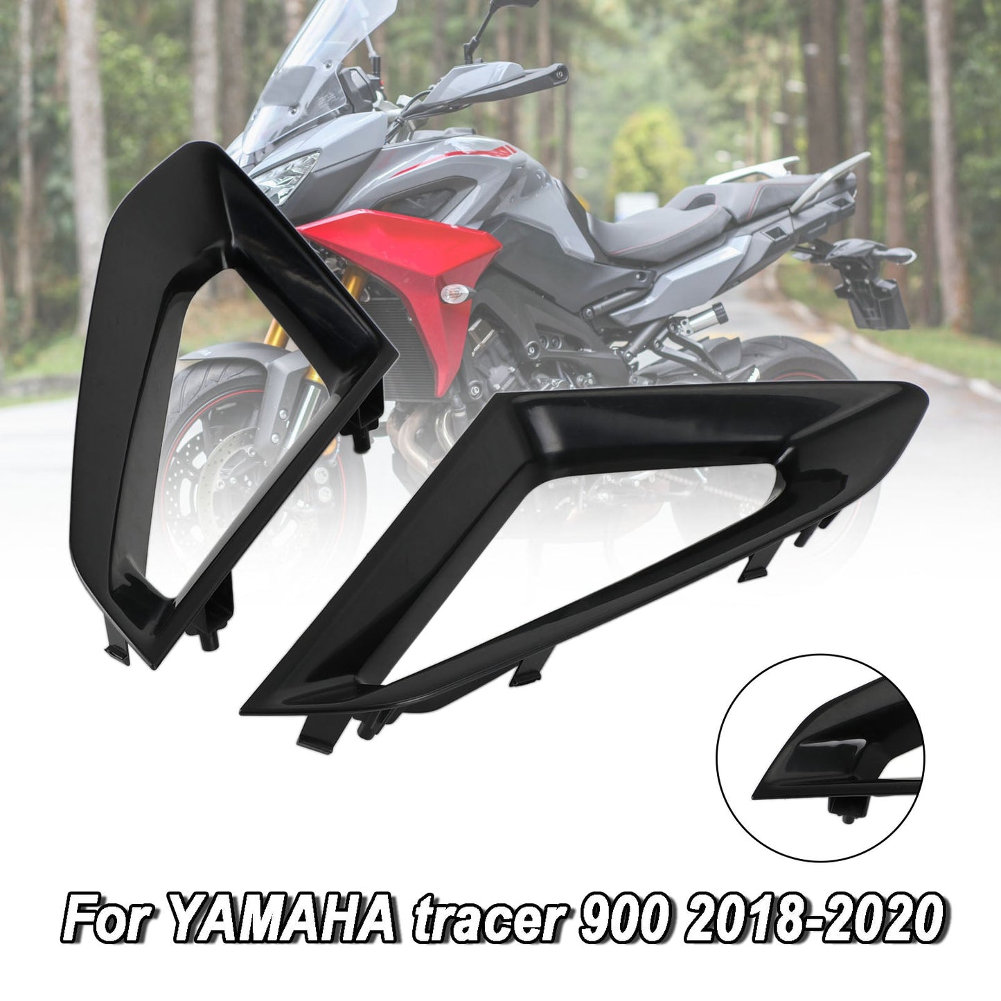 Unpainted Radiator Side Fairing Panels For Yamaha Tracer 900/GT 2018-2020